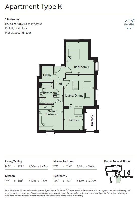 Floor Plan | Flat - Retirement | 21 Lindfield Place | For Sale